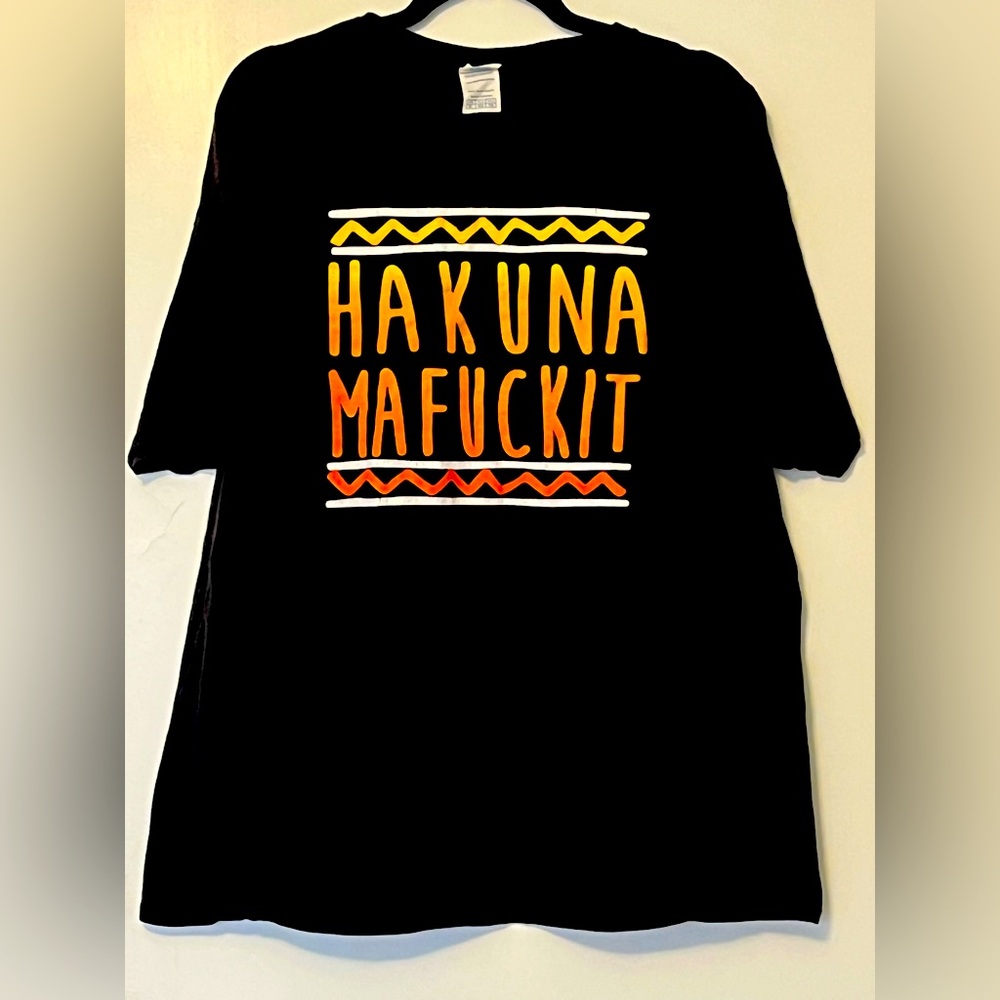 Amazon- black, graphic tee.